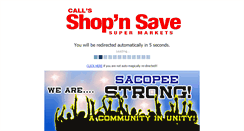 Desktop Screenshot of callsshopnsave.com